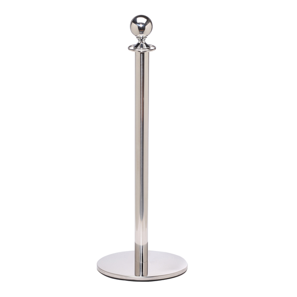 Queue Solutions Elegance 451, Ball Top, Profile Base, Satin Stainless ELB451-SS